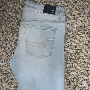 American Eagle Light Wash Jeggings